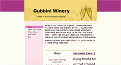 Desktop Screenshot of gubbiniwinery.com